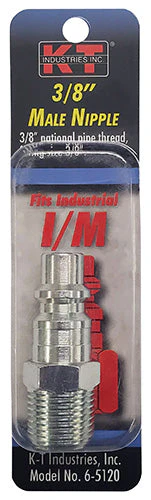 K-T Industries Industrial 3/8'' Male Npt 3/8'' Nipple