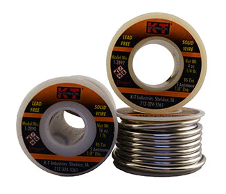 K-T Industries Lead Free Solder 1/8" Dia 1/4 Lb