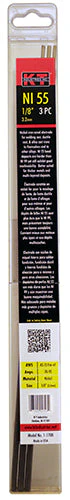 K-T Industries Nickel Ni-55 Stick Welding Rods Electrodes For Cast Iron 1/8" 3pk