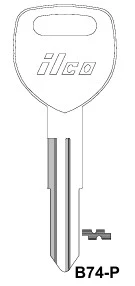 Kaba Ilco B74-P Honda Automobiles Plastic Head Isuzu Master Key Blank - Image 2