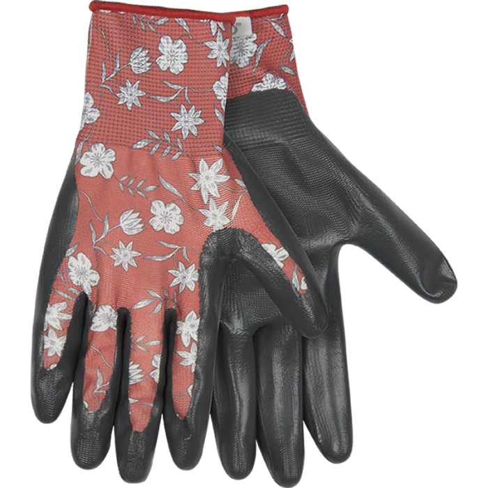 Kinco Women’s Coral Print Polyester Knit Shell & Nitrile Palm