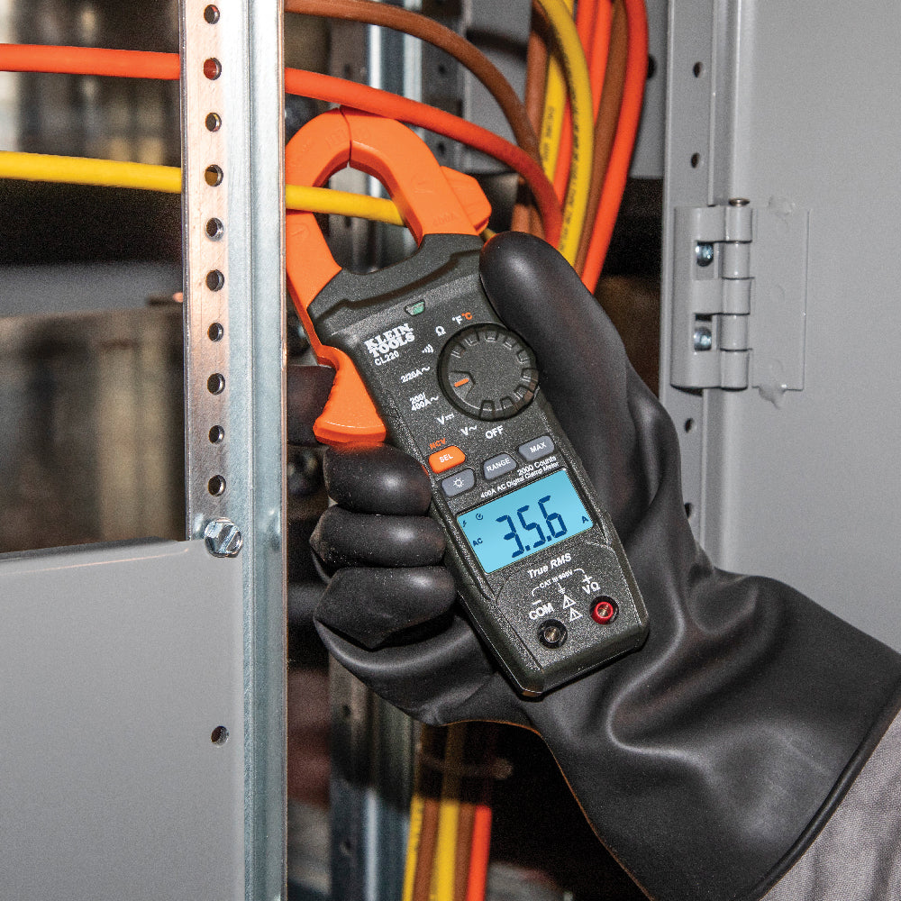 Klein Tools Digital Clamp Meter, AC Auto-Ranging 400 Amp with Temp - Image 3
