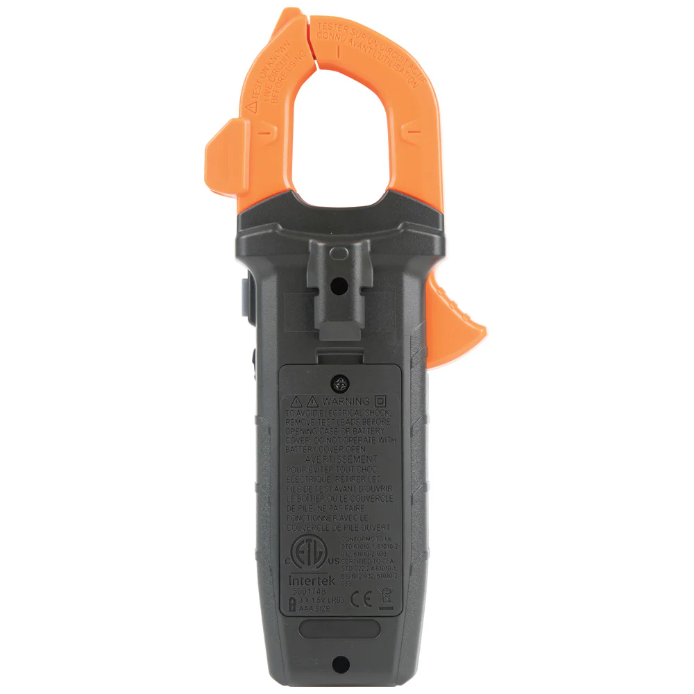 Klein Tools Digital Clamp Meter, AC Auto-Ranging 400 Amp with Temp - Image 5