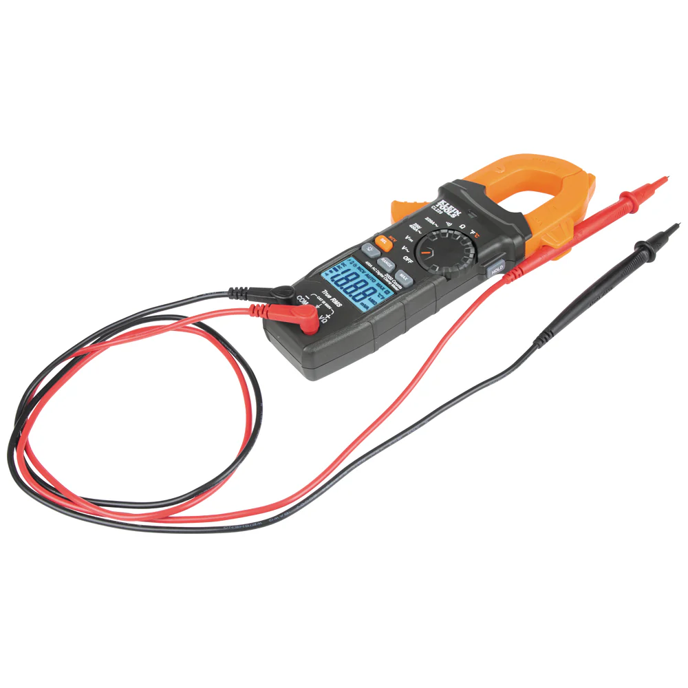 Klein Tools Digital Clamp Meter, AC Auto-Ranging 400 Amp with Temp - Image 6