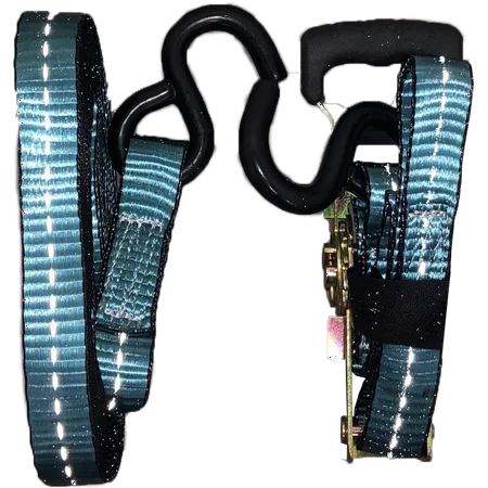 Kuma 1" x 15' Reflective Heavy Duty Ratchet Tiedown 1 000 lbs. Working Load Limit