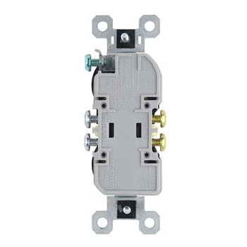 Legrand-Pass & Seymour Trademaster® 15A 125V Tamper-Resistant Duplex Receptacle, Black - Image 2