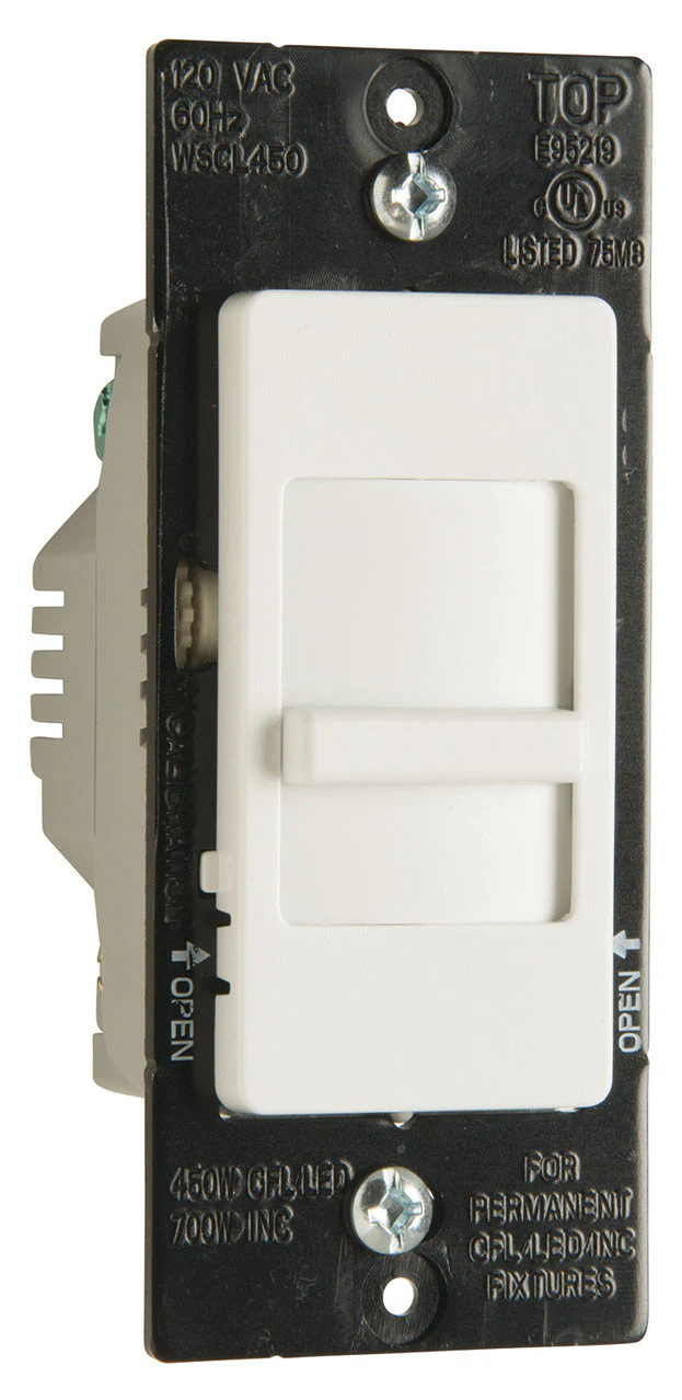 Legrand Pass & Seymour® Wide Slide Series CFL/LED/Incandescent Single Pole/3-Way Paddle Slide Dimmer