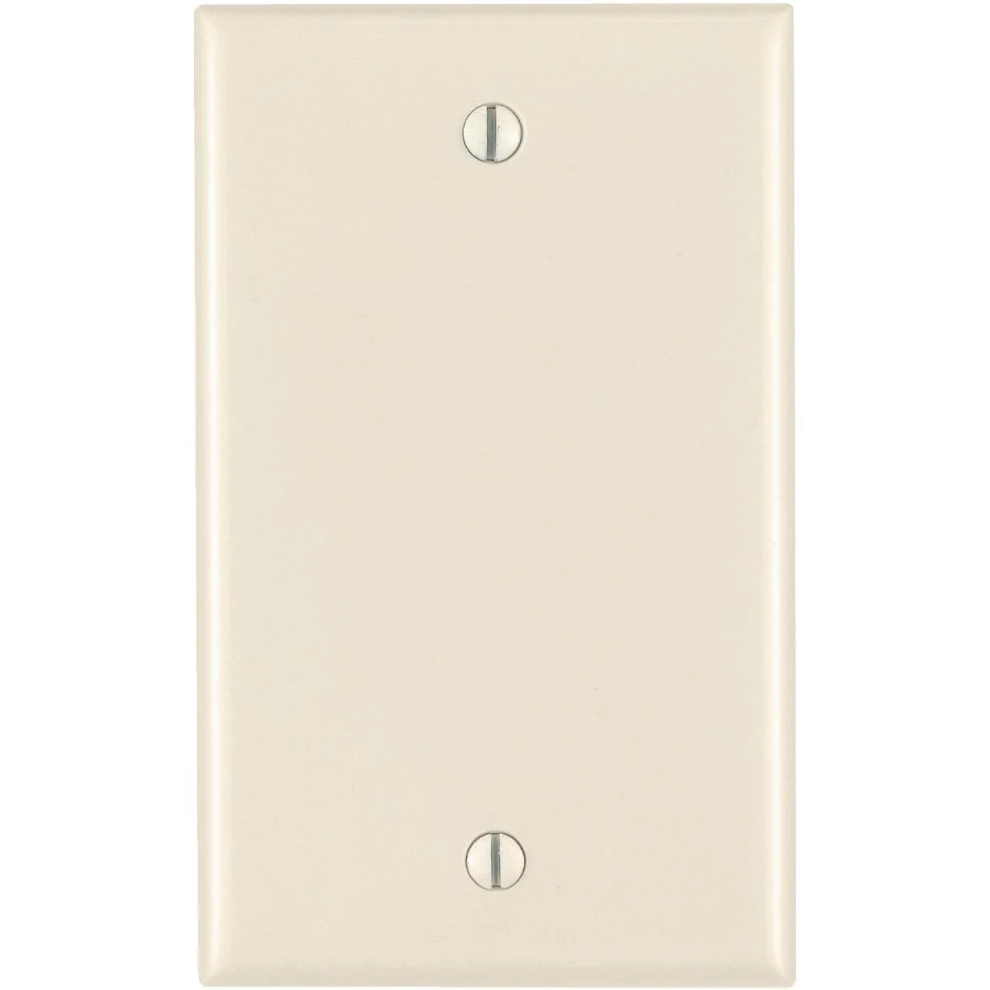 Leviton 1-Gang Standard Thermoset Blank Wall Plate, Light Almond