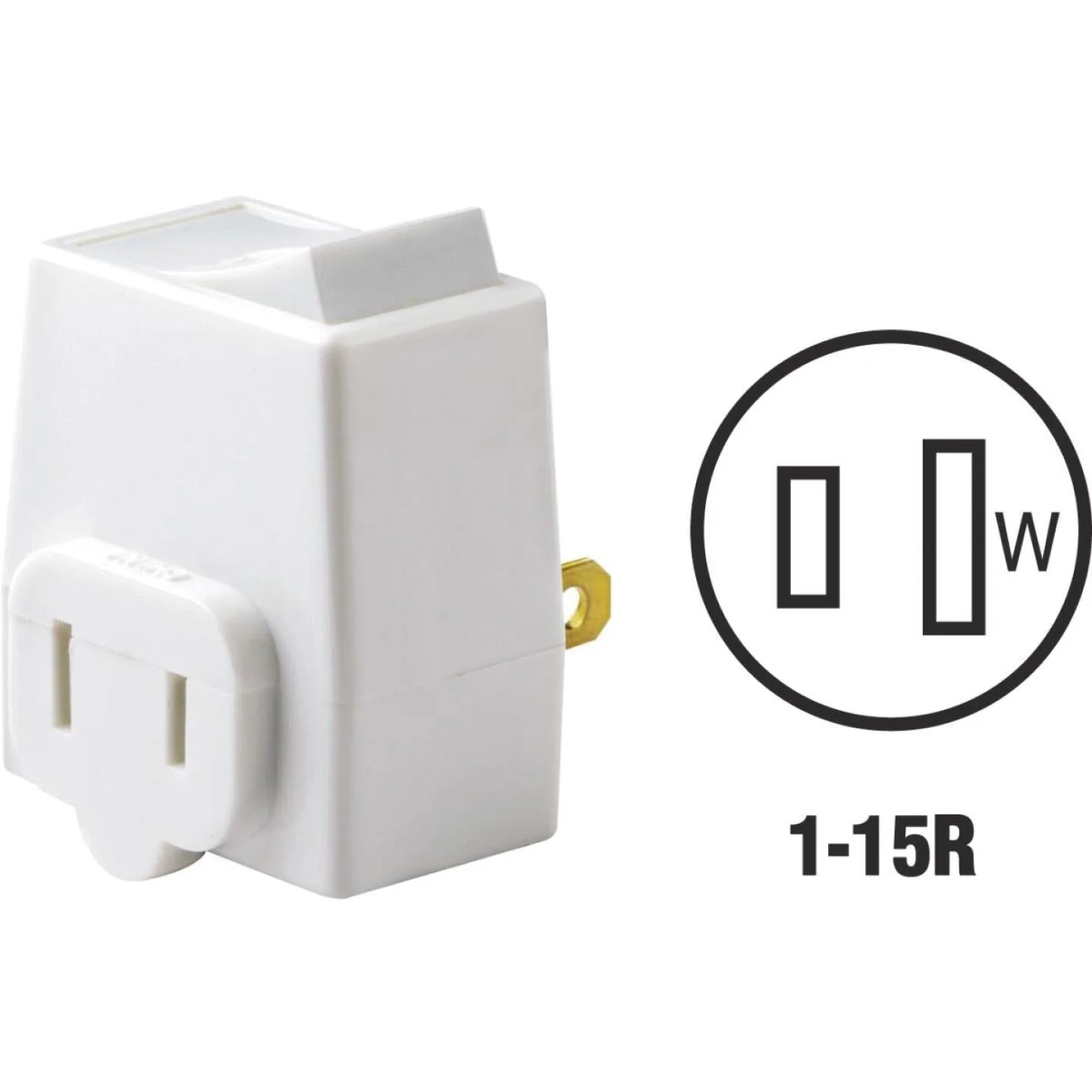 Leviton White 13A Plug-In Switch Adapter