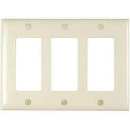 Light Almond 3-Opening Nylon Wall Plate