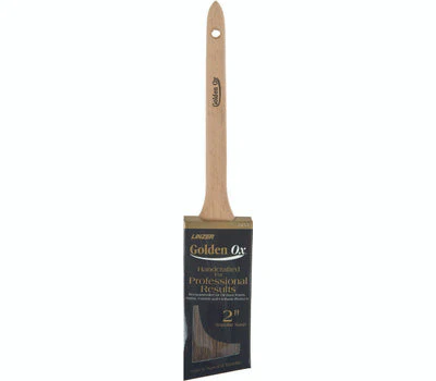 Linzer Golden Ox Very Fine Chinese Bristle 2" Angled Sash Paint Brush