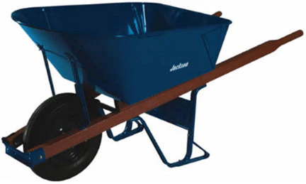 6CU JACKSON FOLDED STEEL WHEELBARROW