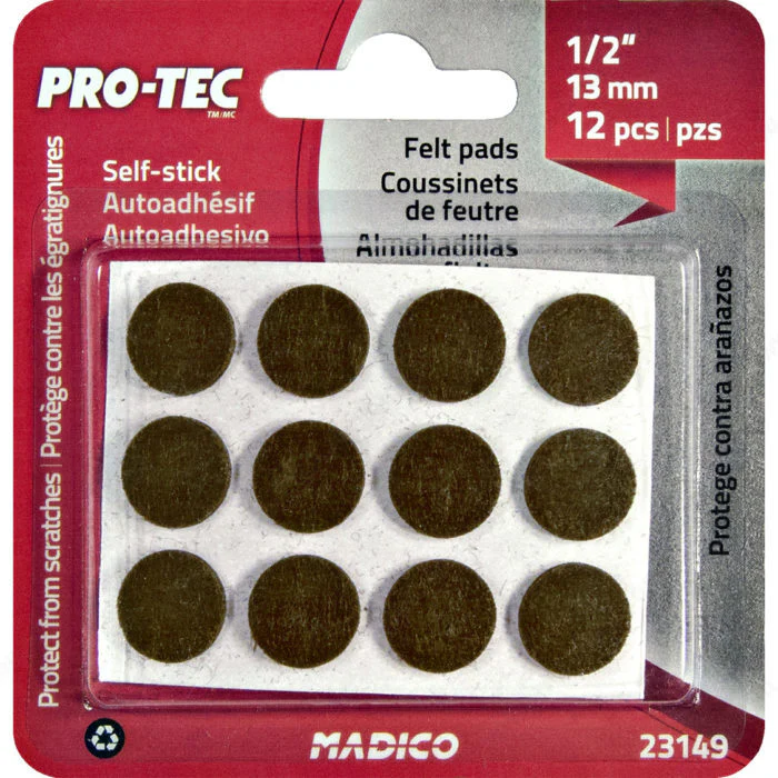 Madico PRO-TEC® Self-Adhesive Medium-Duty Felt Pads - Image 2