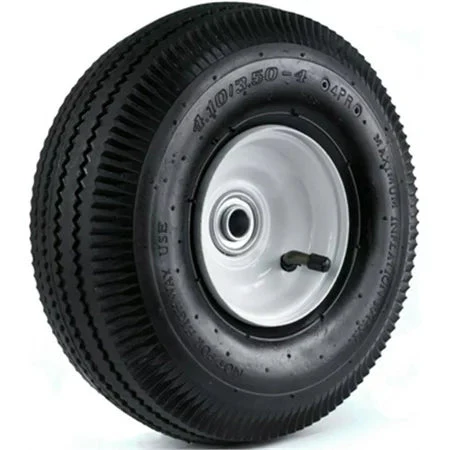Martin Wheel 410/350-4 10 in. Sawtooth Hand Truck Wheel with 2-1/4 in. x 5/8 in. Offset Hub
