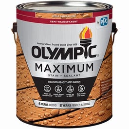 Maximum Deck, Fence & Siding Stain & Sealant, Exterior, Semi-Transparent Oil, Cedar, 1-Gal.