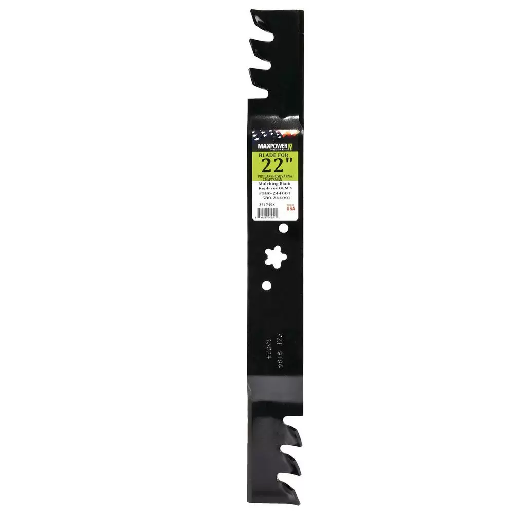 MaxPower Commercial Mulching Blade for 22" Cut Poulan/Craftsman/Husqvarna