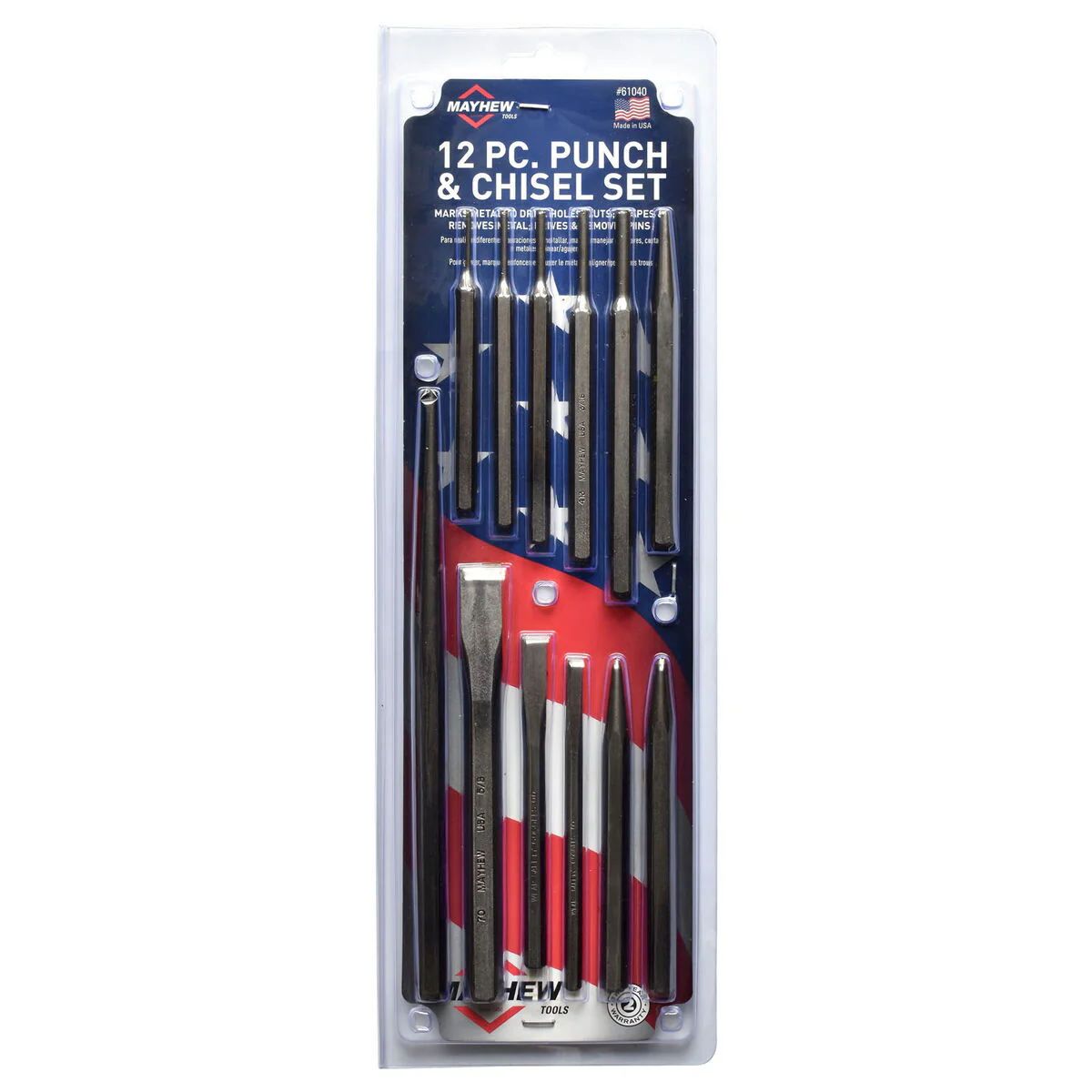 Mayhew 61040 Punch & Chisel Sets - Image 2