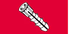 Midwest Fastener Ribbed Plastic Anchors #12-16 x 1-1/2"