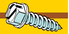 Midwest Fastener Slotted Hex Washer Sheet Metal Screws #6 x 1"