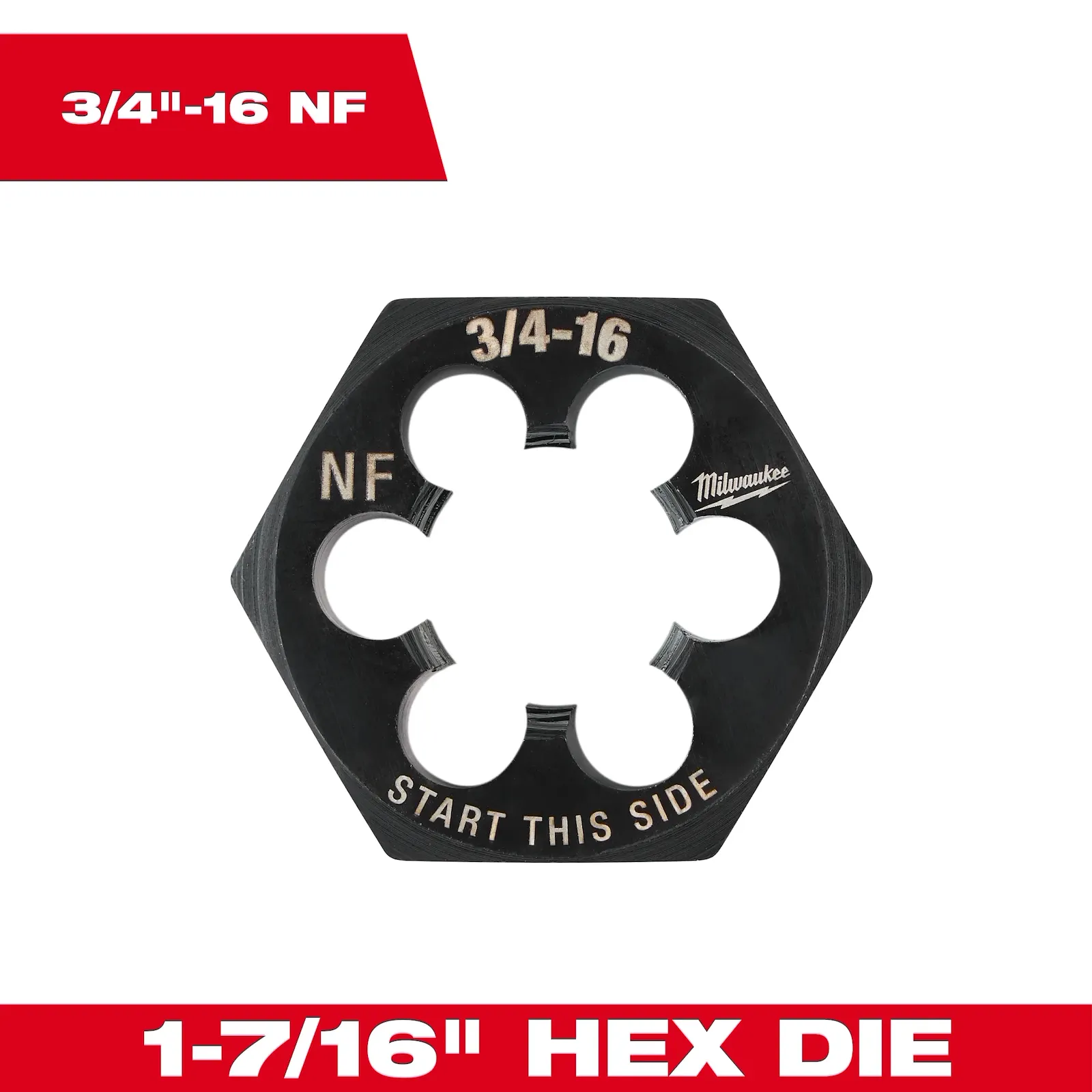 Milwaukee 1-7/16" Hex Threading Dies - Image 10
