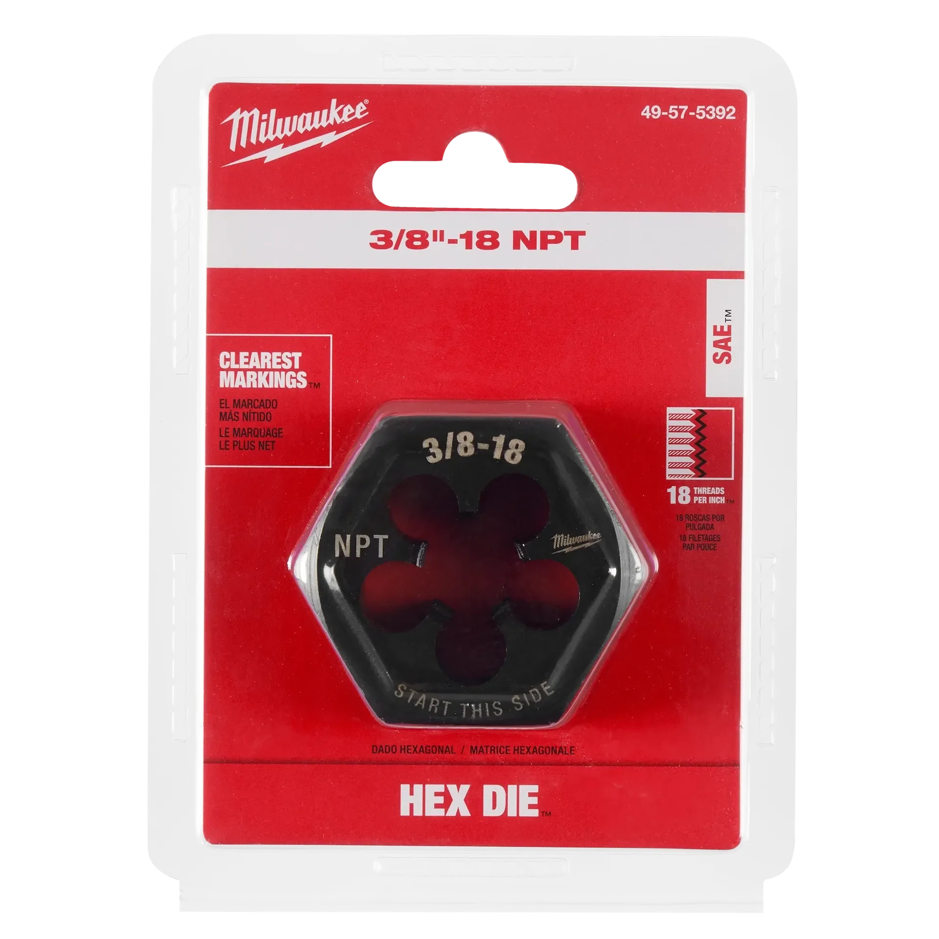 Milwaukee 2-1/6" Hex Threading Die - Image 6