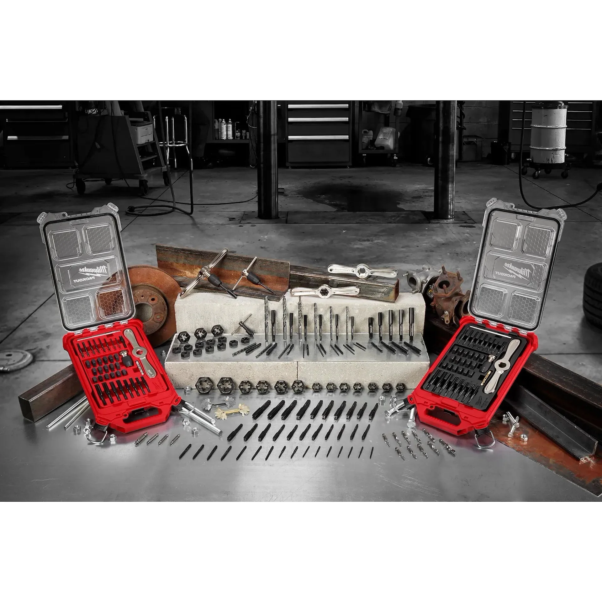 Milwaukee 38PC SAE Tap & Die PACKOUT™ Set w/ Hex-LOK™ 2-in-1 Handle - Image 11