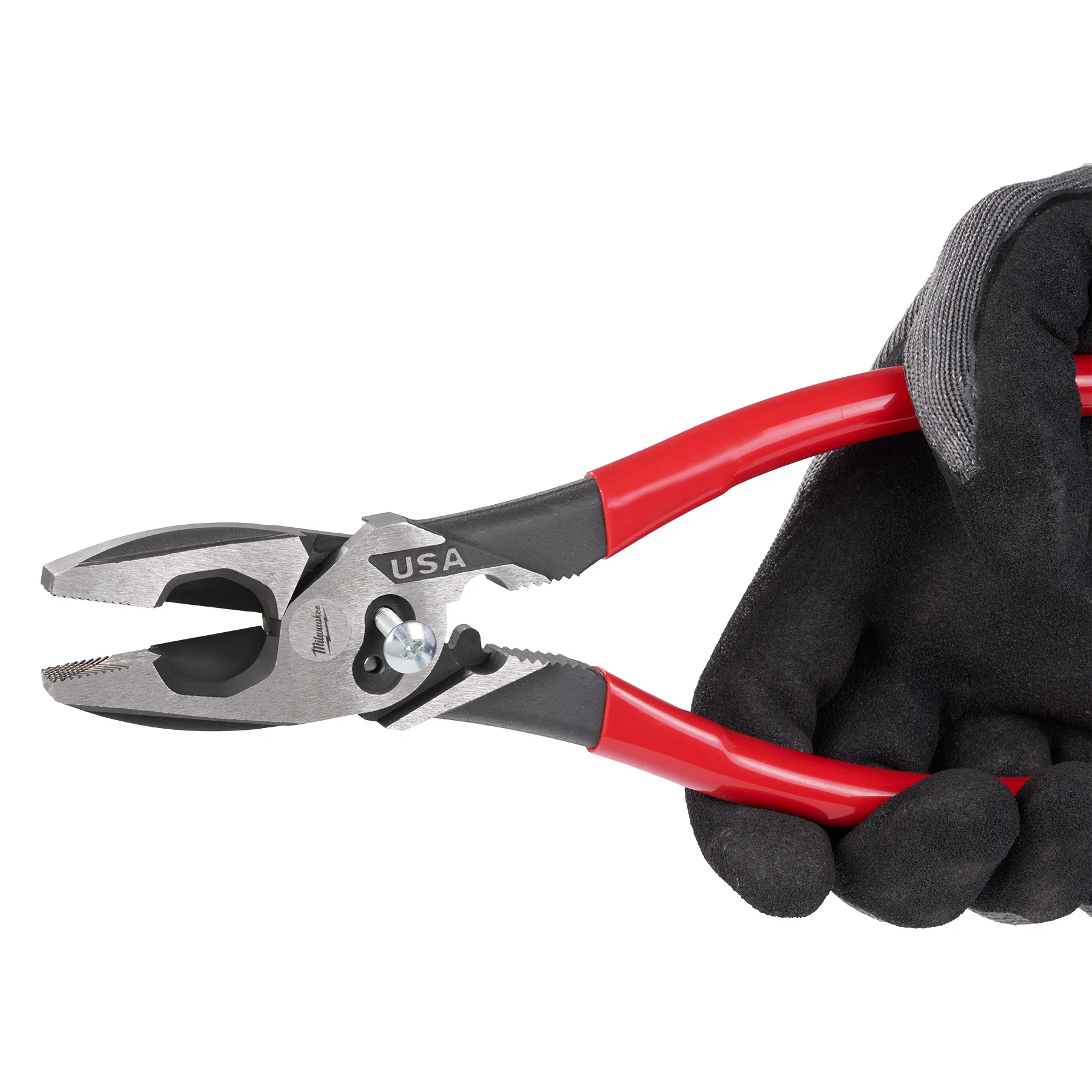 Milwaukee 9" Lineman's Dipped Grip Pliers w/ Crimper & Bolt Cutter (USA) - Image 6