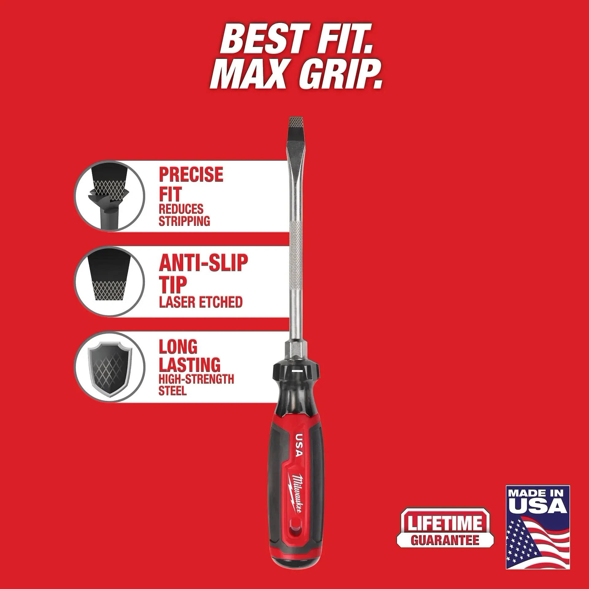 Milwaukee Cushion Grip Screwdrivers - Image 2