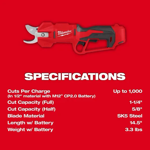 Milwaukee M12™ Brushless Pruning Shears - Image 6