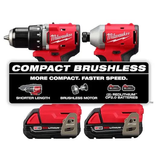 Milwaukee M18™ Compact Brushless 2-Tool Combo Kit - Image 2
