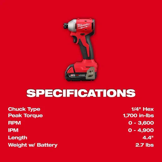 Milwaukee M18™ Compact Brushless 2-Tool Combo Kit - Image 6