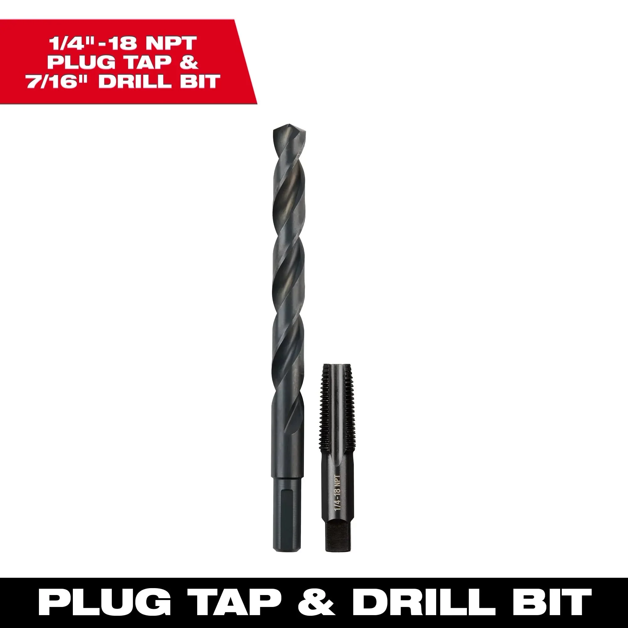 Milwaukee Straight Flute Plug Tap & Drill Bit - Image 10