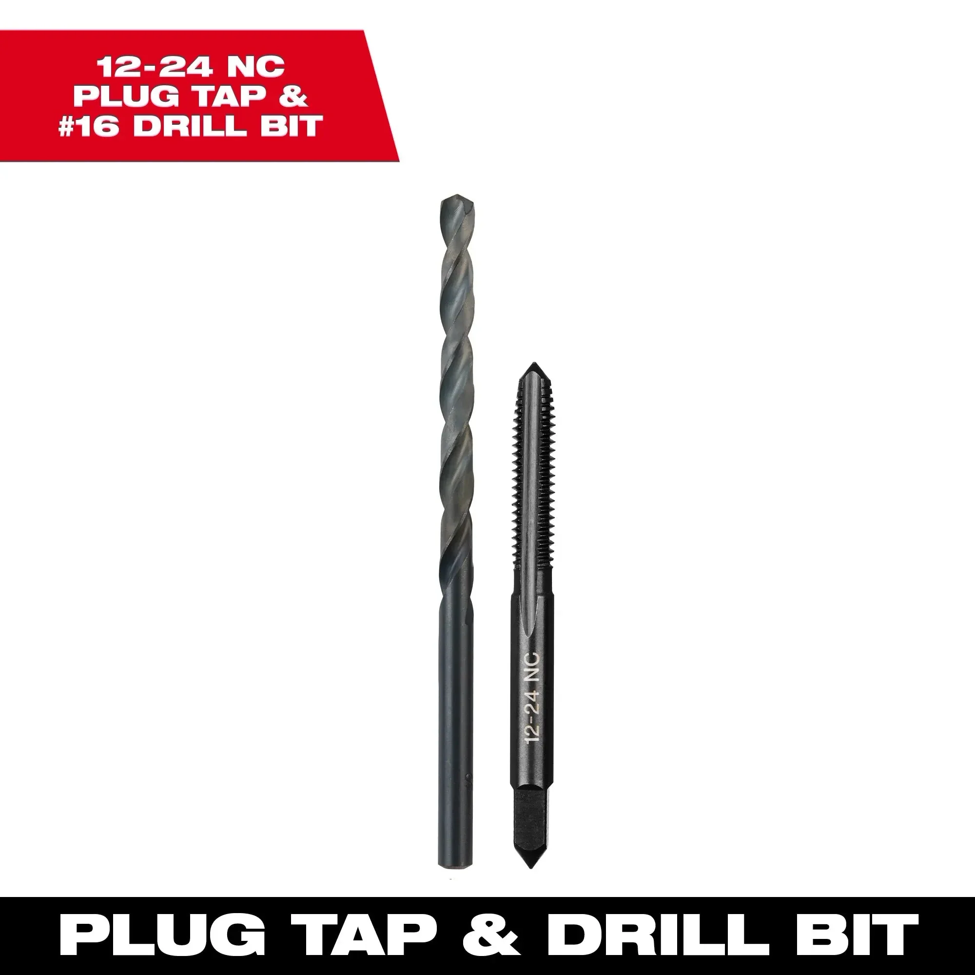 Milwaukee Straight Flute Plug Tap & Drill Bit - Image 5