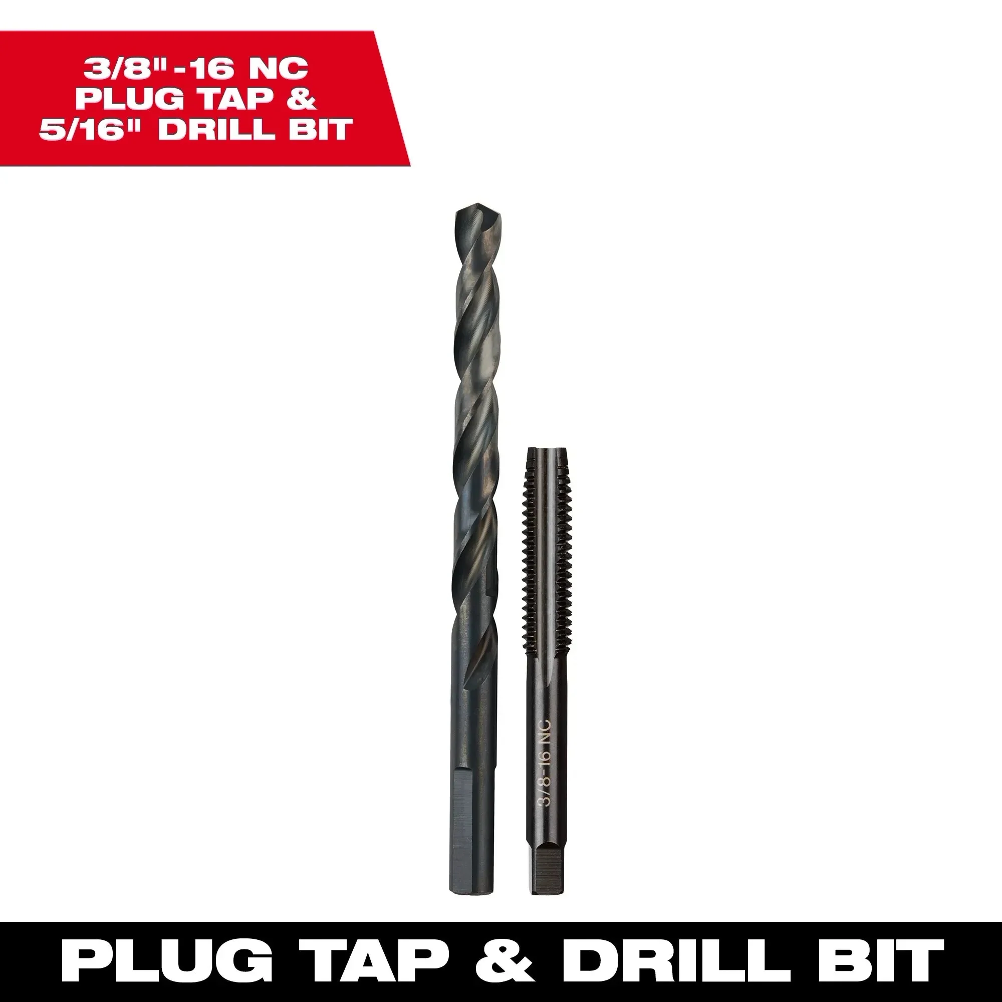 Milwaukee Straight Flute Plug Tap & Drill Bit - Image 8