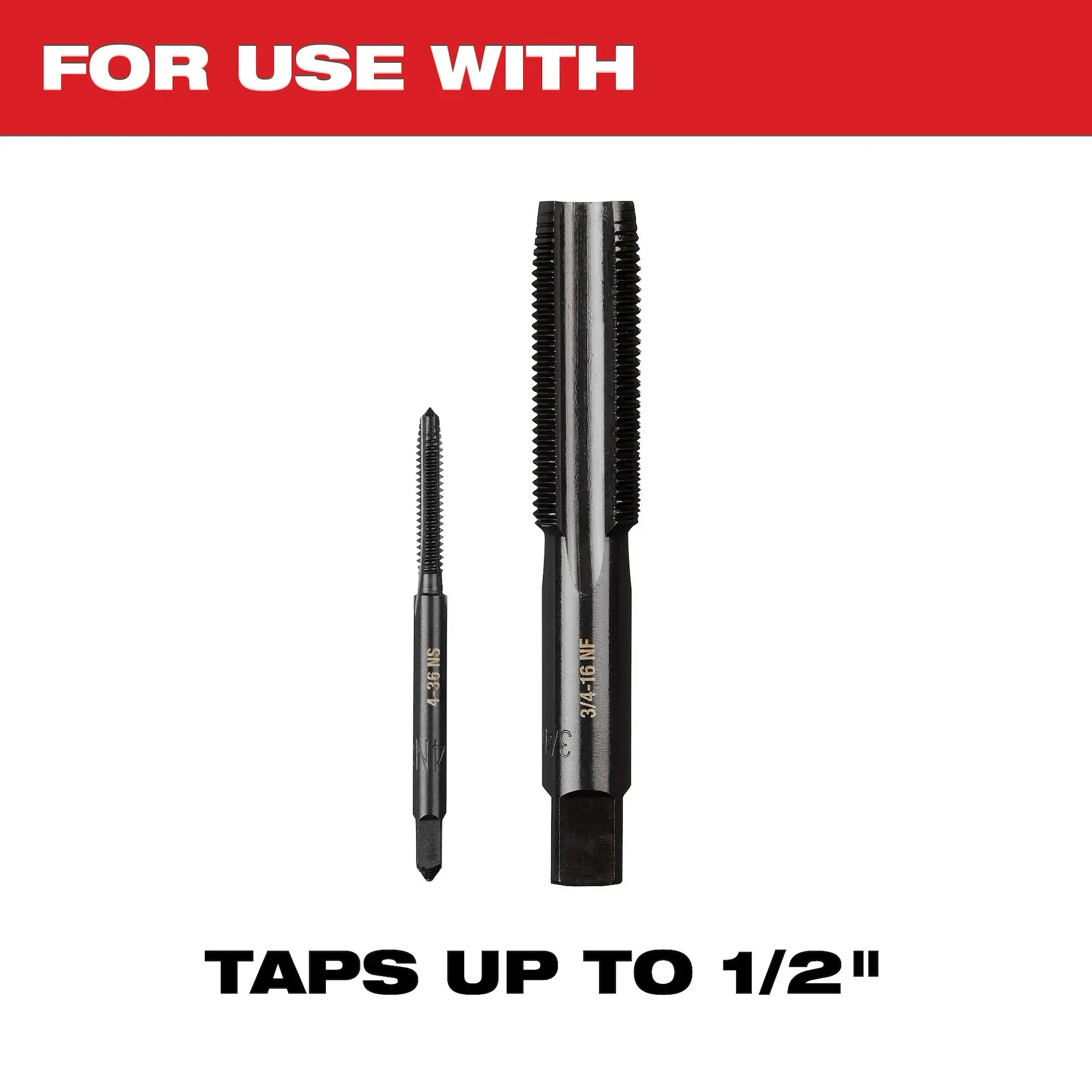 Milwaukee Tap Collet for Taps up to 1/2” & T Handle Bar - Image 2