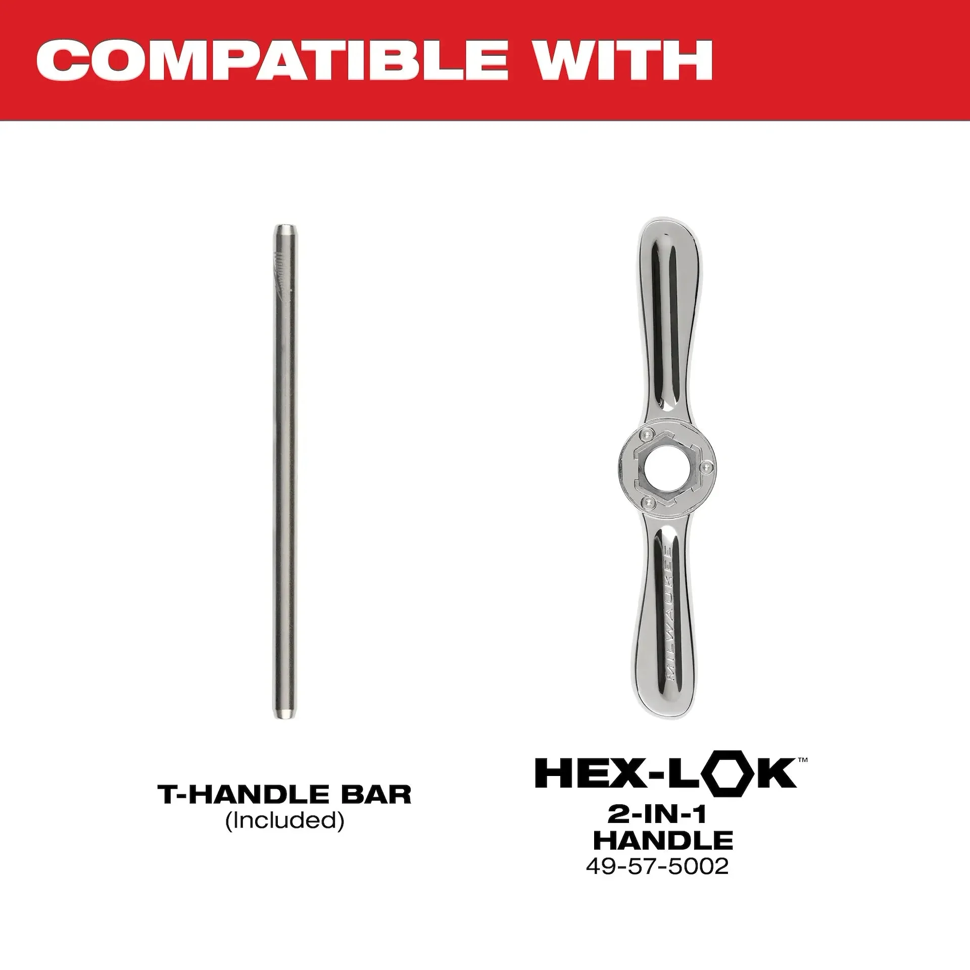 Milwaukee Tap Collet for Taps up to 1/2” & T Handle Bar - Image 3