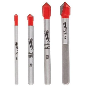 Milwaukee Tool 48-20-8988 4pc Glass Bit Set