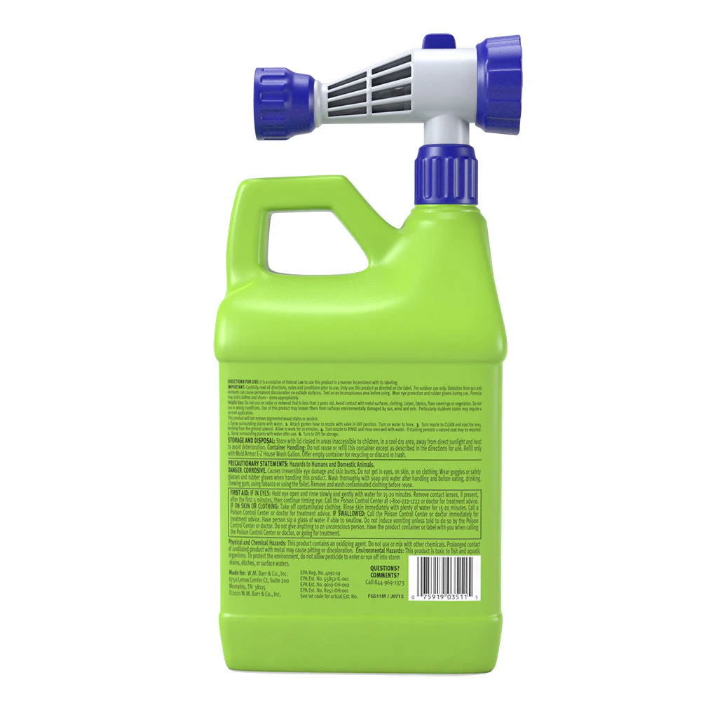 Mold Armor E-Z House Wash – Brick, Concrete, Trim & Siding Cleaner - Image 2