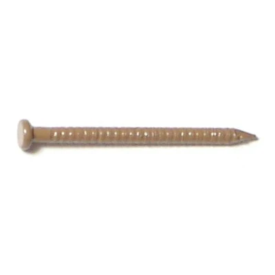 Midwest Fastener Dark Oak Brown Painted Steel Panel Flat Head Nails - Image 3