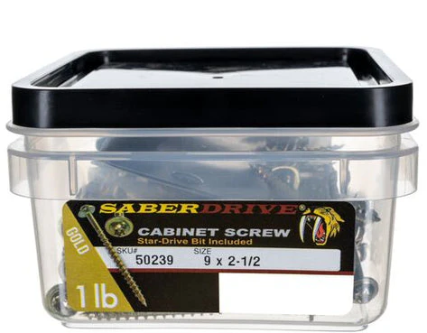 Monster Fastener SaberDrive® Round Washer Head Star Drive Cabinet Screws - Image 2
