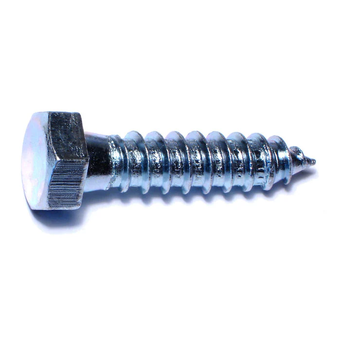 Monster Fastener Zinc Plated Grade 2 / A307 Steel Hex Head Lag Screws - Image 2