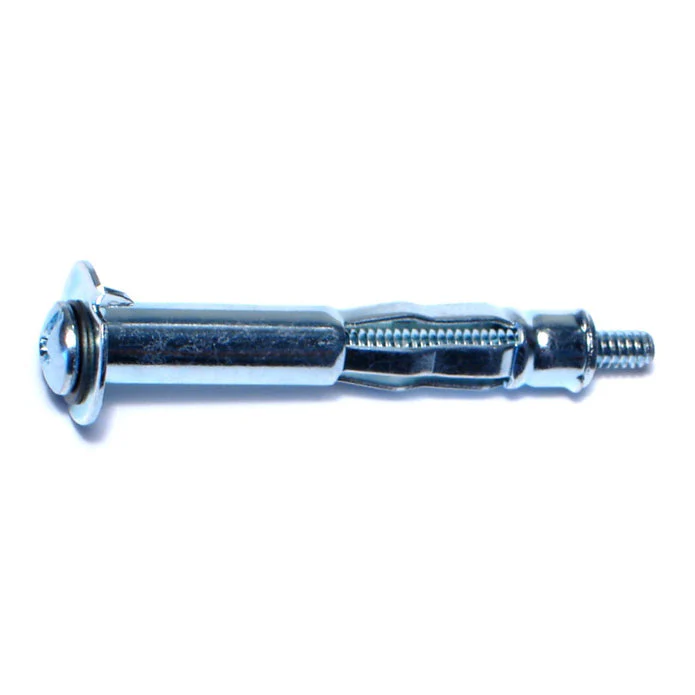 Monster Fastener Zinc Plated Steel Coarse Thread Long Pan Head Hollow Wall Anchors