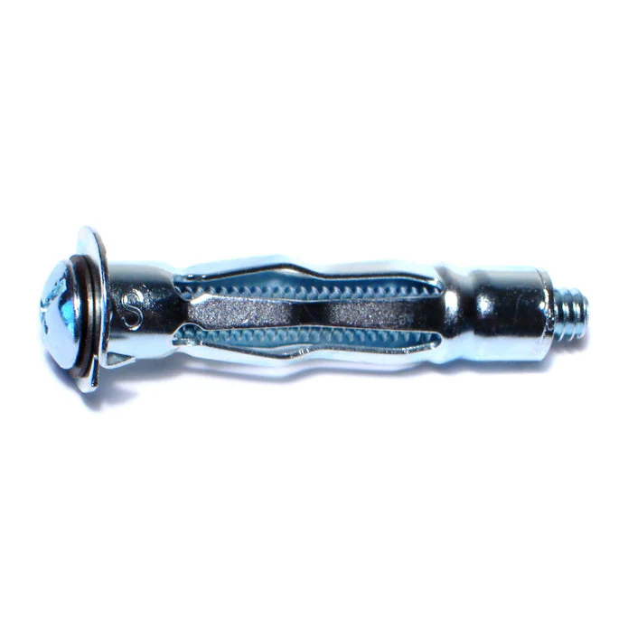 Monster Fastener Zinc Plated Steel Coarse Thread Short Pan Head Hollow Wall Anchors - Image 2