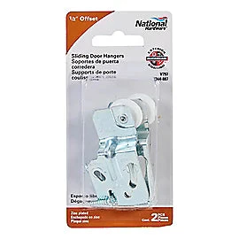 National Hardware Sliding Door Hanger Zinc Plated Visual Pack - Image 2