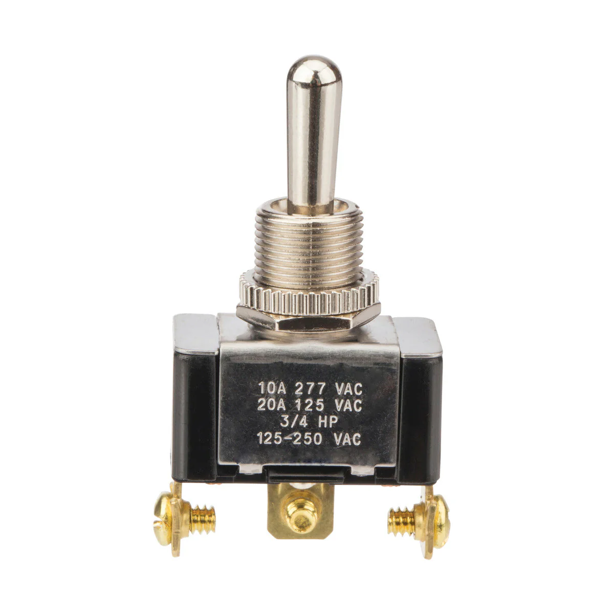 NSI Industries 78160TS Toggle Switch 1-Pole SPDT On-Off-On 125/250 Volt AC 20/10 Amp Metallic - Image 2