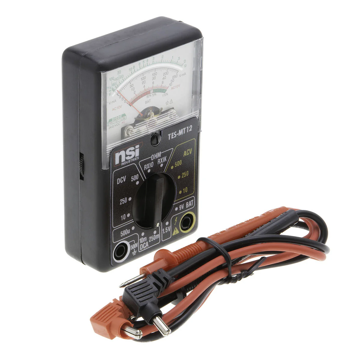 NSi Industries TES-MT12 5-Function 12-Range Analog Multitester - Image 3