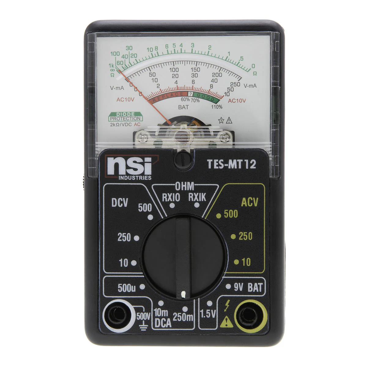 NSi Industries TES-MT12 5-Function 12-Range Analog Multitester - Image 7