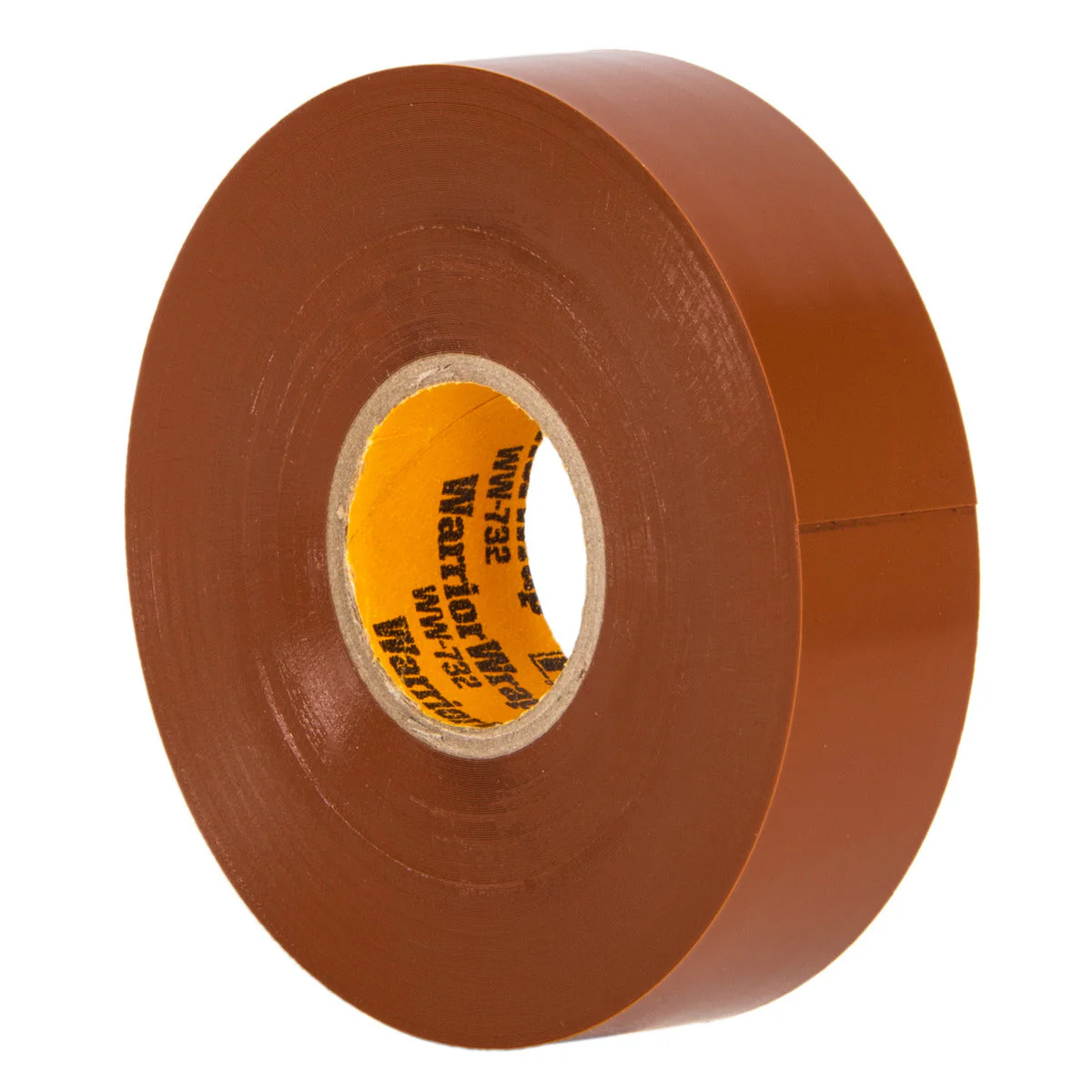 NSI Industries WW-732-BN WarriorWrap Premium Medium 3/4 in. x 66 ft. 7 mil Vinyl Electrical Tape, Brown - Image 6