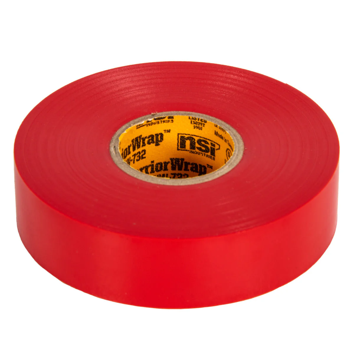 NSI Industries WW-732-RD WarriorWrap Premium Medium 3/4 in. x 66 ft. 7 mil Vinyl Electrical Tape, Red - Image 4