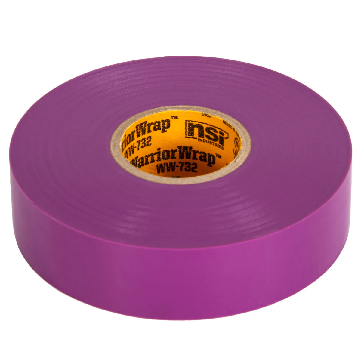 NSI Industries WW-732-VT WarriorWrap Premium 3/4 in. x 66 ft. 7 mil Vinyl Large Electrical Tape, Violet - Image 3